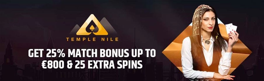 Temple Nile Casino 25% Second Deposit Bonus Temple Nile Casino 25% Second Deposit Bonus